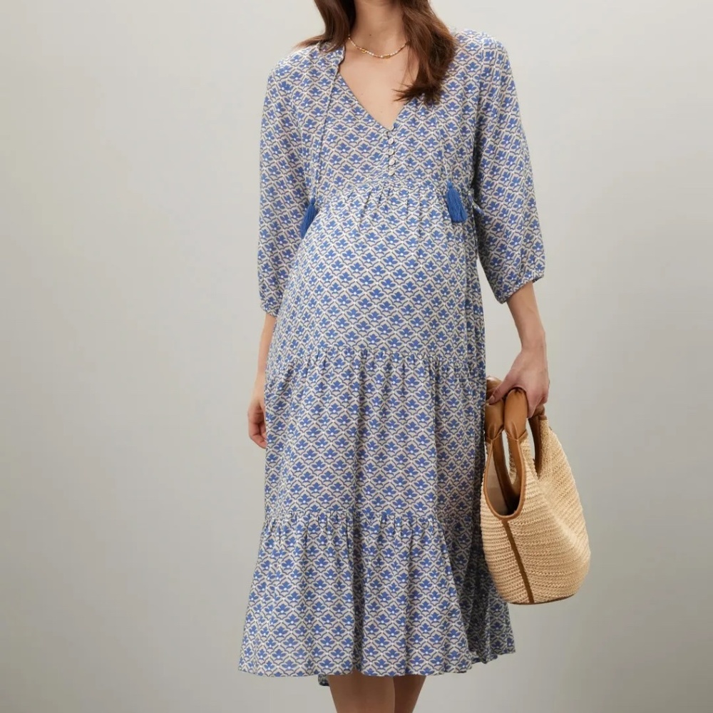 Ripe Mila tiered maxi maternity dress